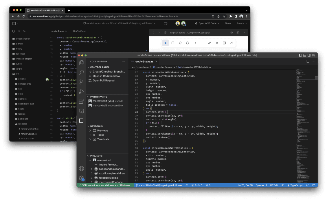 Features - CodeSandbox