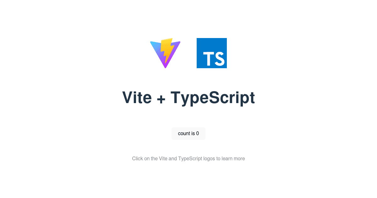 Vite + TypeScript