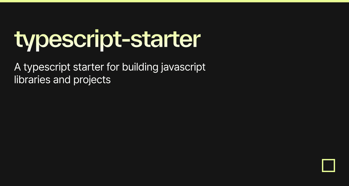 typescript-starter