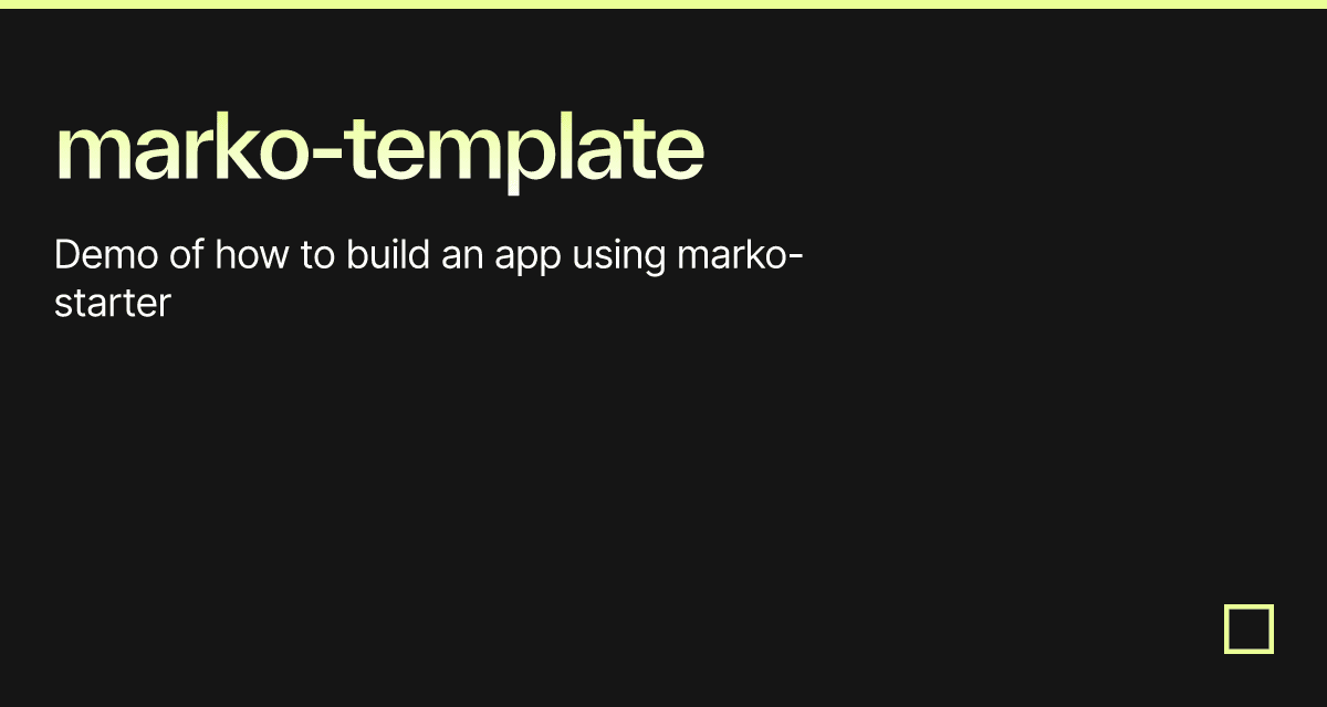 marko-template
