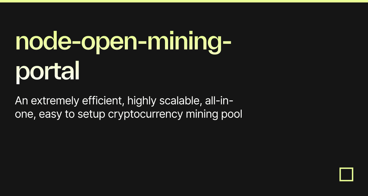 node-open-mining-portal