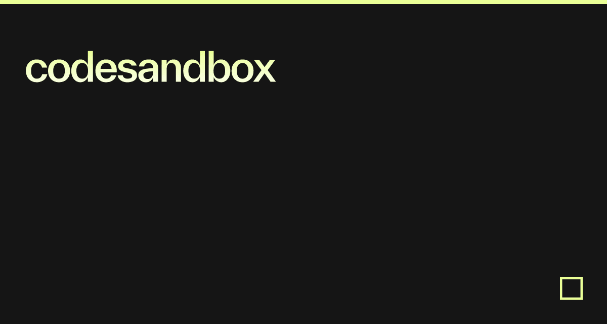 codesandbox