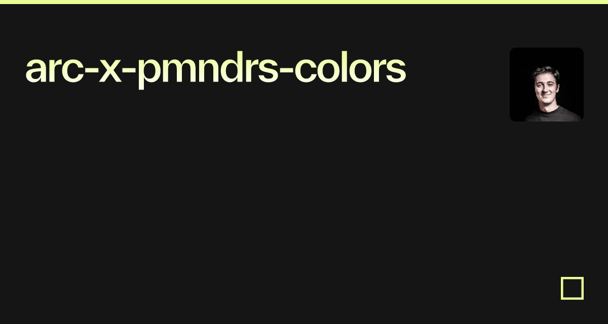 arc-x-pmndrs-colors