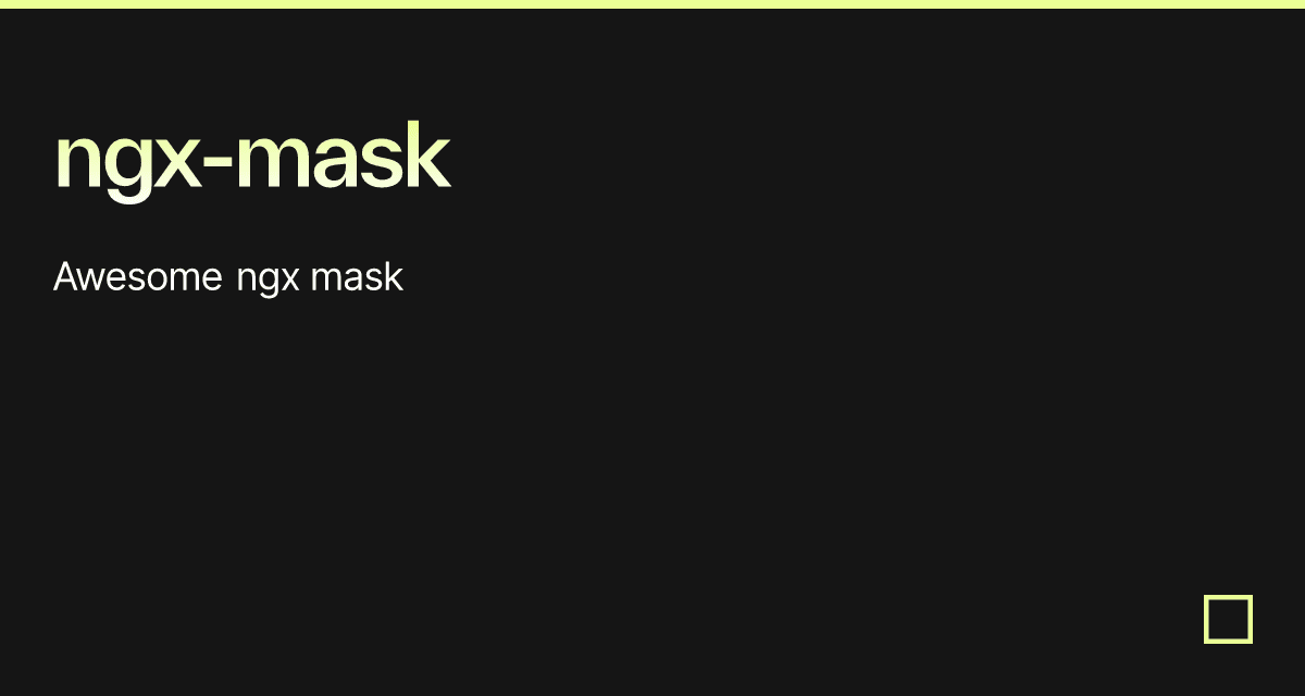 ngx-mask
