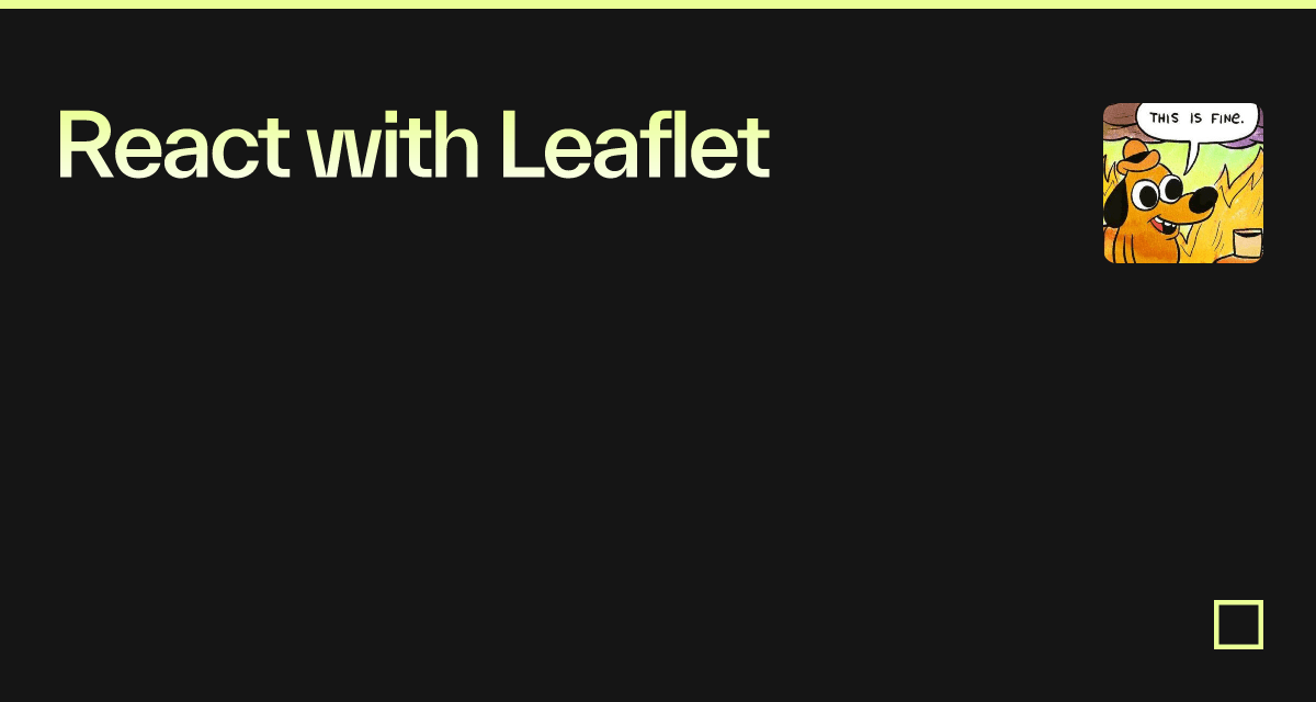 React with Leaflet