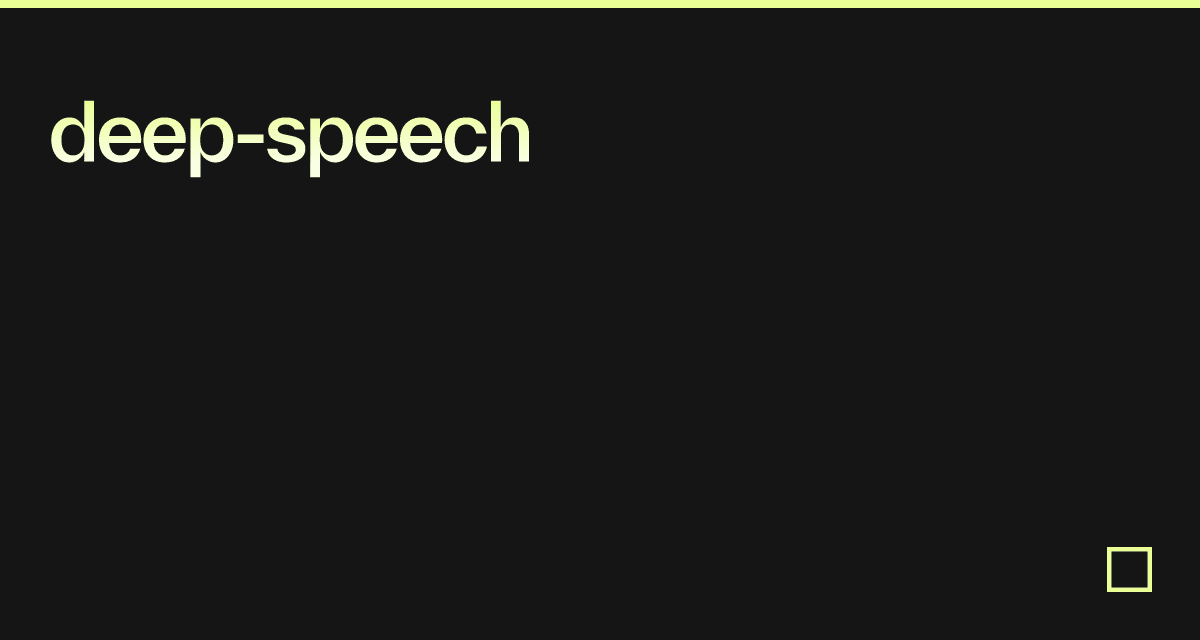deep-speech