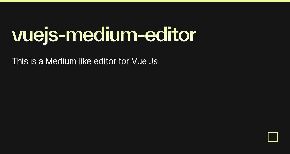 vuejs-medium-editor
