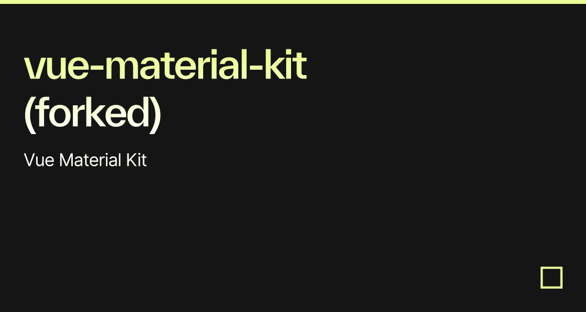 vue-material-kit (forked)