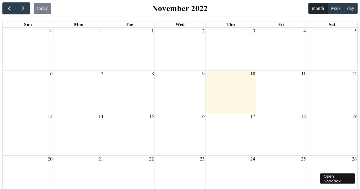 React Full-Calendar(Test) (forked)