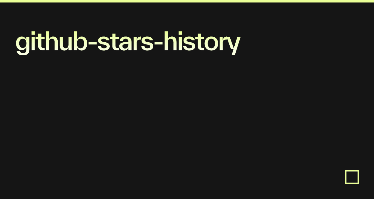github-stars-history