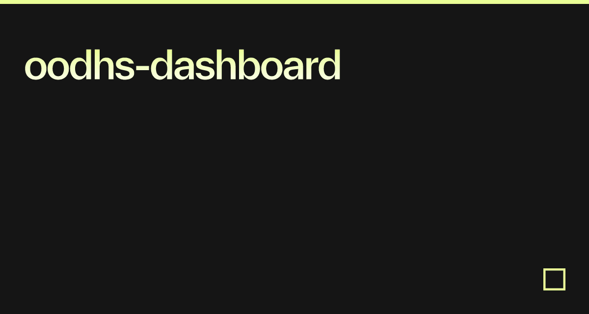 oodhs-dashboard