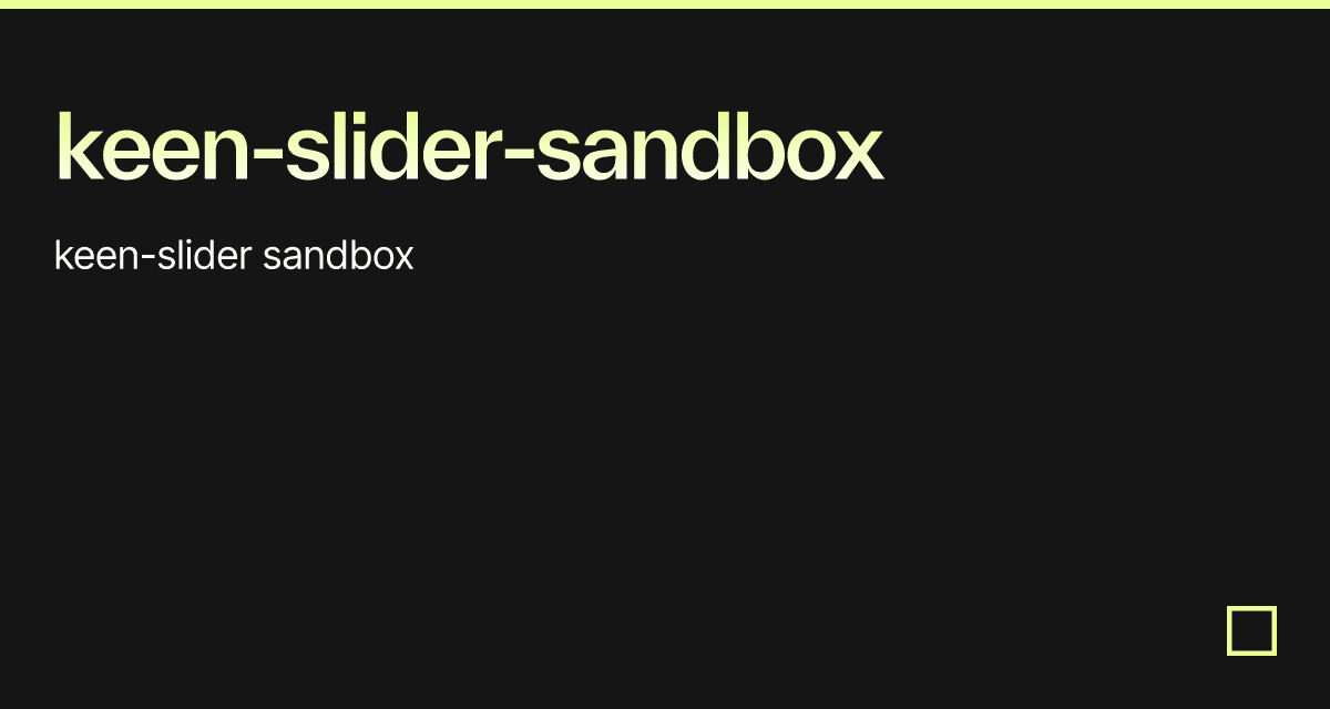 keen-slider-sandbox
