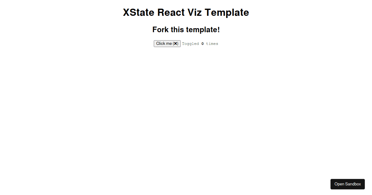 XState React Viz Template