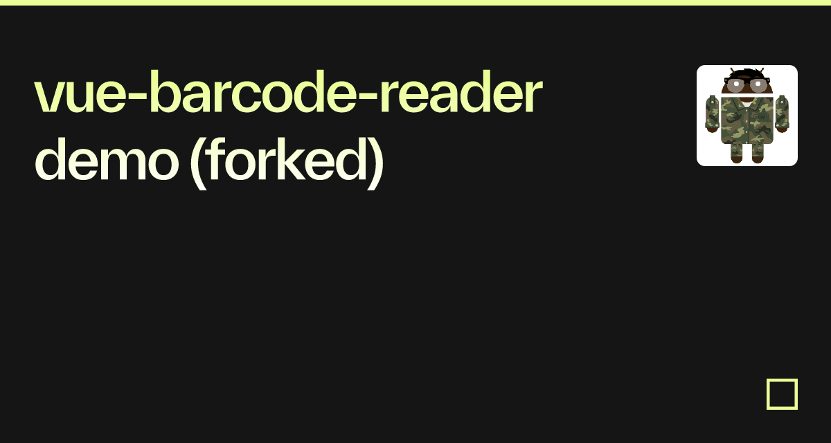 vue-barcode-reader demo (forked)
