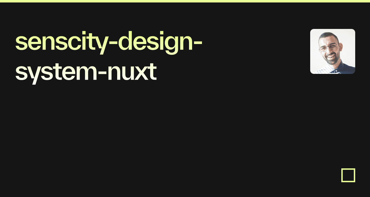 senscity-design-system-nuxt