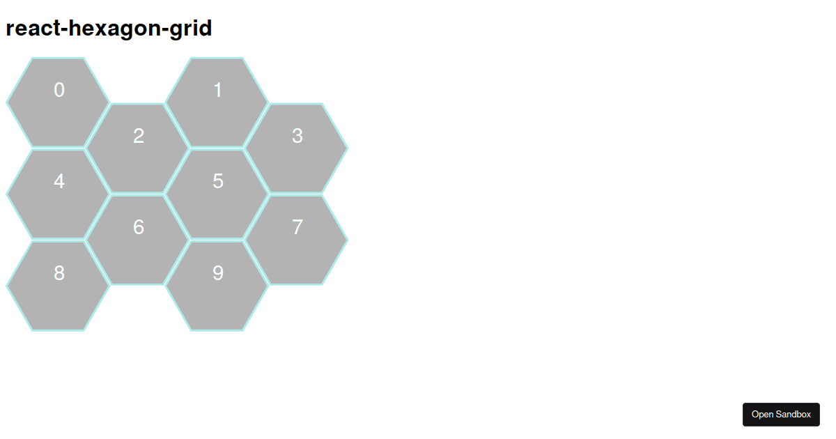 hexagon-grid examples - CodeSandbox