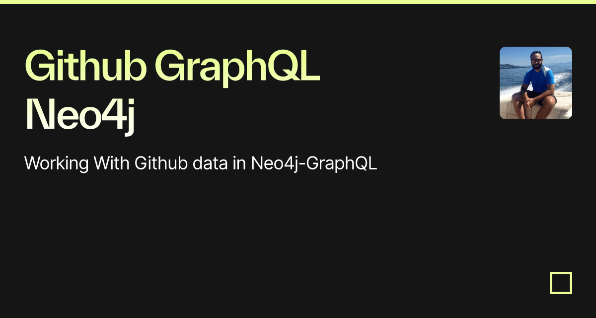 Github GraphQL Neo4j