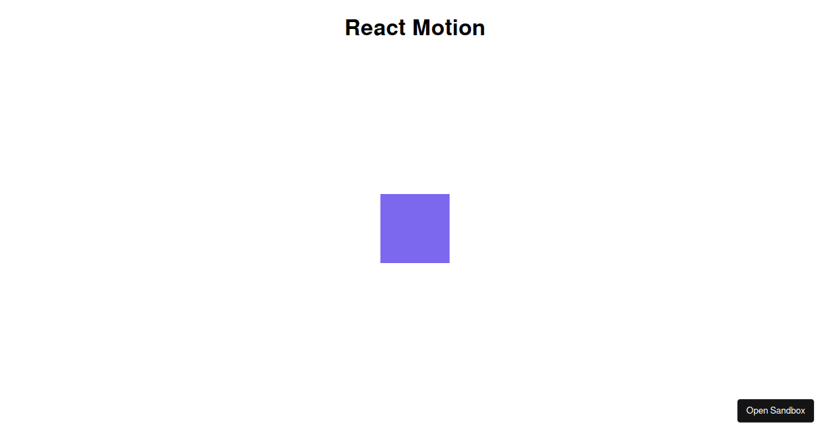 react motion