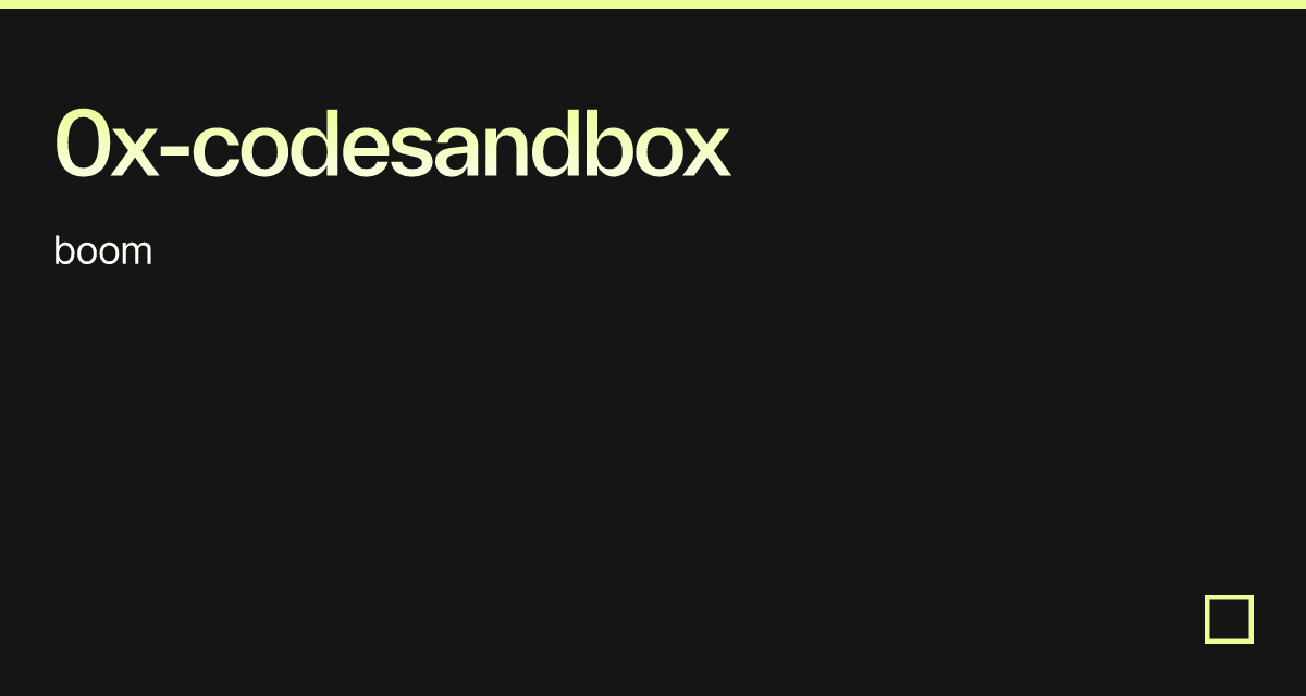 0x-codesandbox