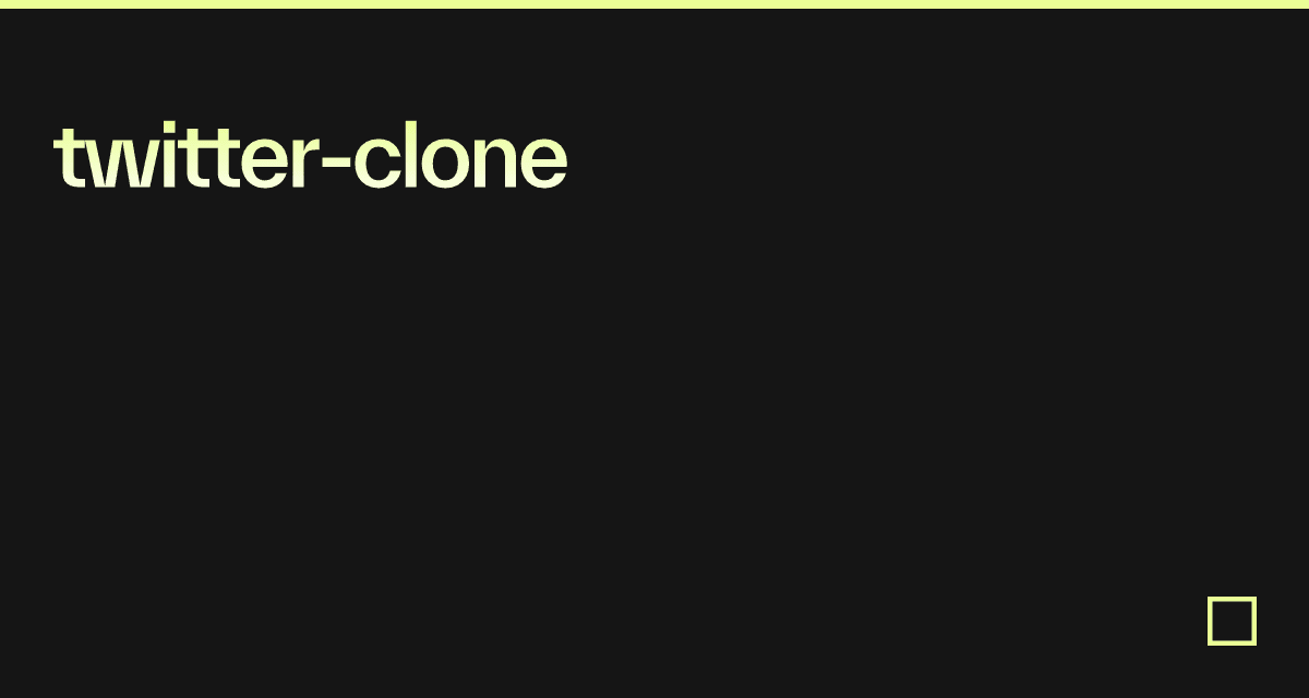 twitter-clone