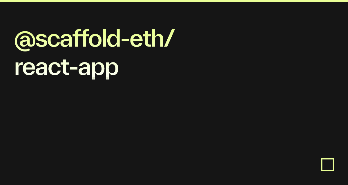 @scaffold-eth/react-app