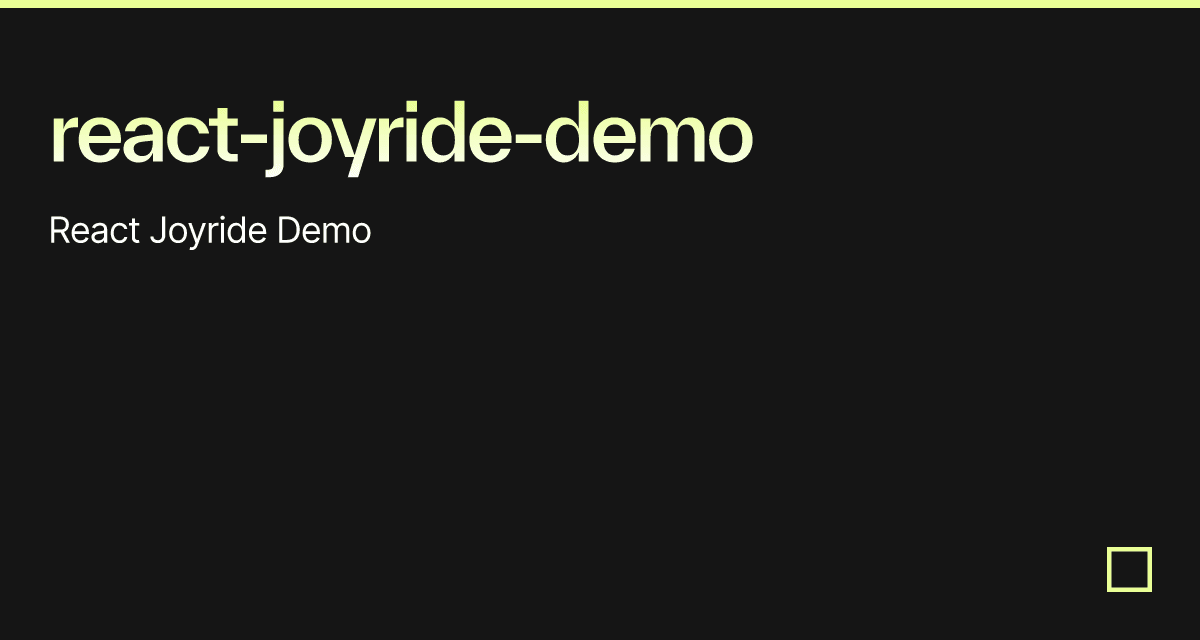 react-joyride-demo