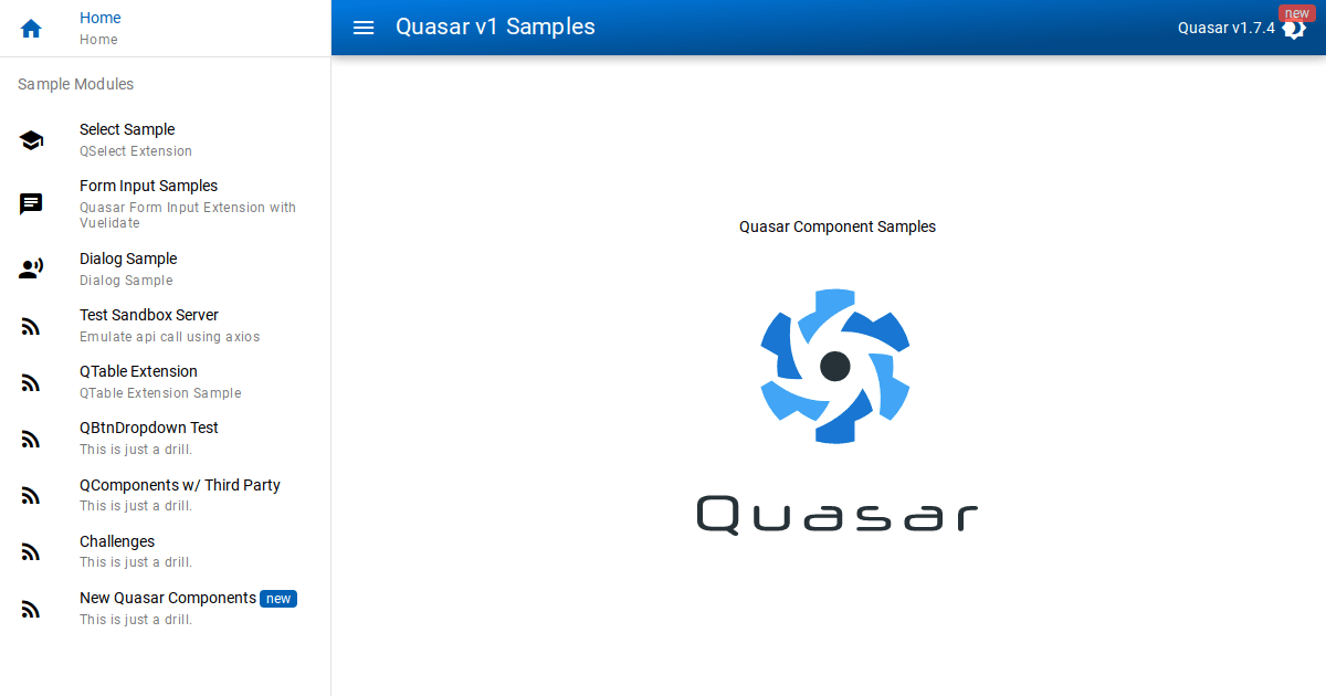 Quasar v1 - Samples