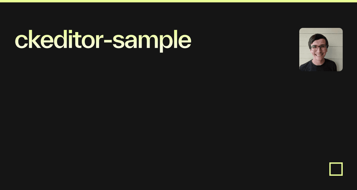 ckeditor-sample