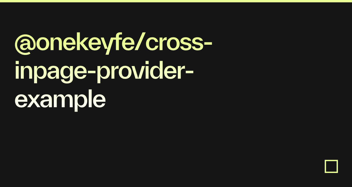 @onekeyfe/cross-inpage-provider-example