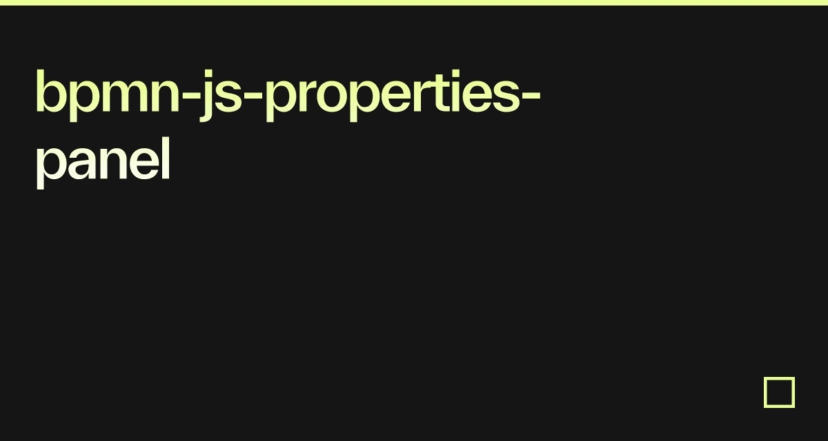 bpmn-js-properties-panel