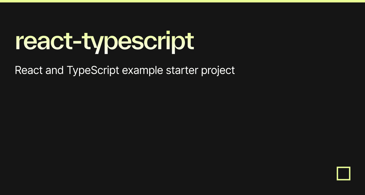 react-typescript