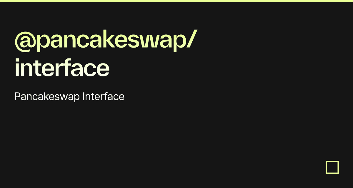 @pancakeswap/interface