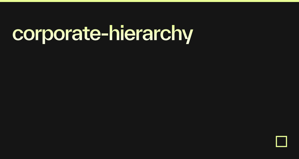 corporate-hierarchy