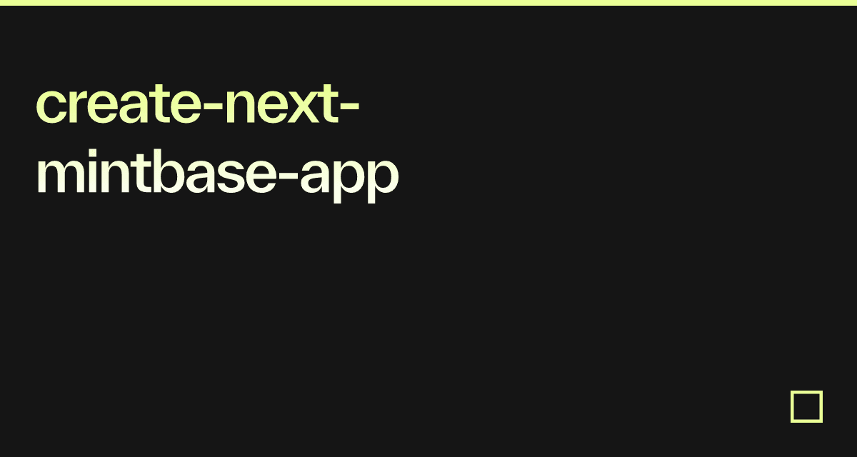 create-next-mintbase-app