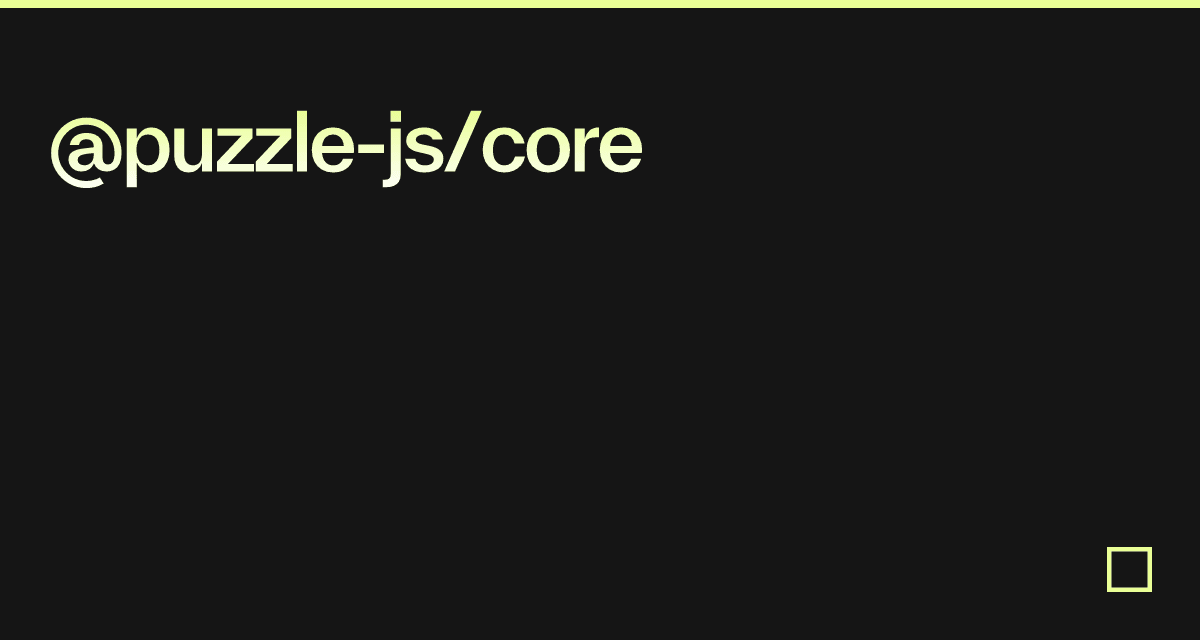 puzzle-js/client-lib examples - CodeSandbox