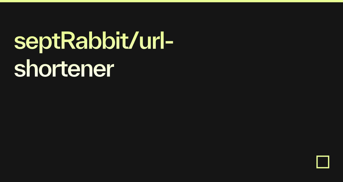 septRabbit/url-shortener
