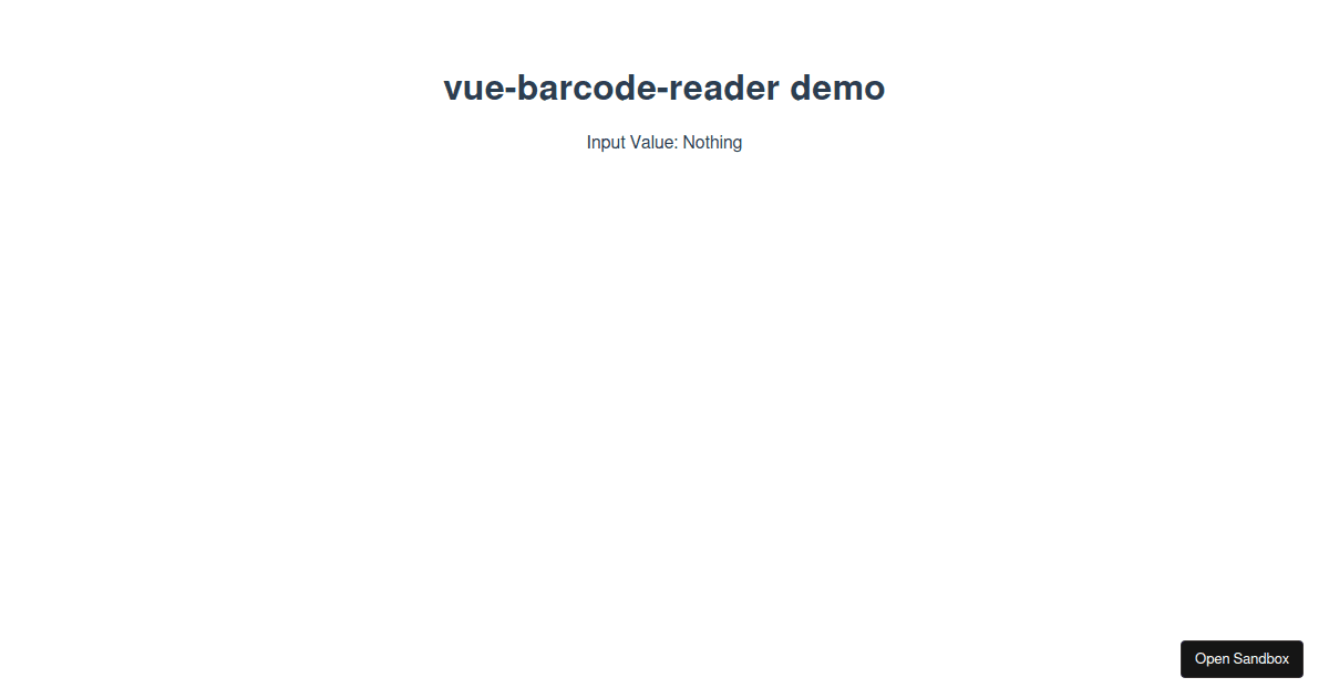 vue-barcode-reader examples - CodeSandbox