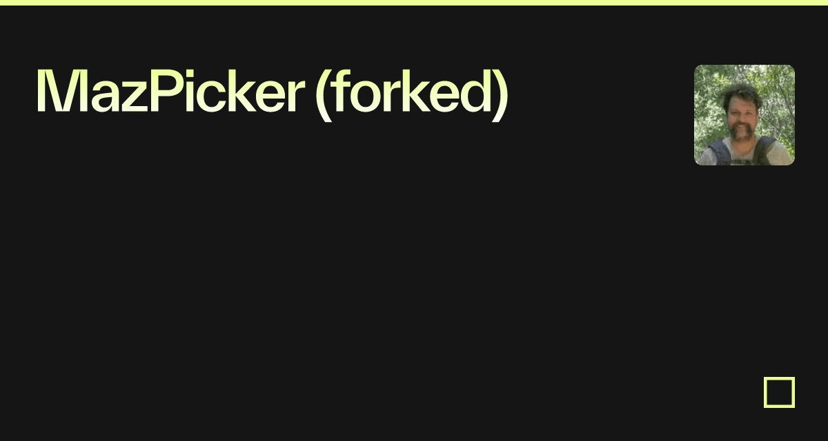 MazPicker (forked)