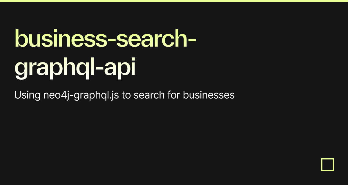 business-search-graphql-api