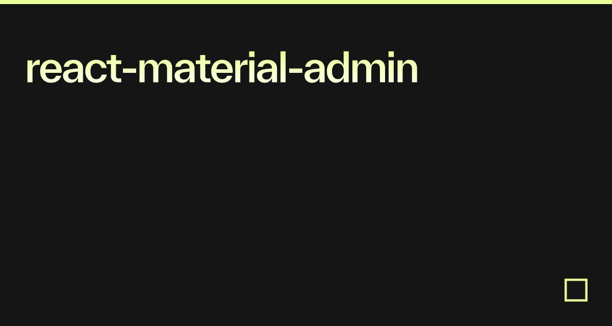 react-material-admin
