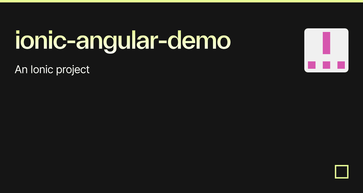 ionic-angular-demo