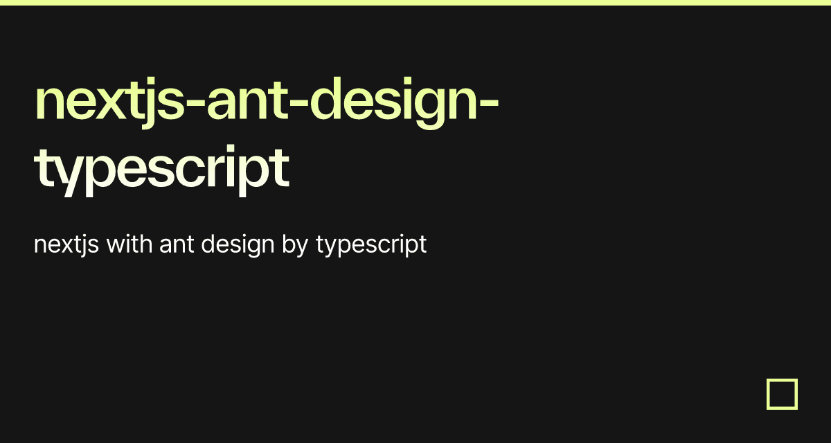 nextjs-ant-design-typescript