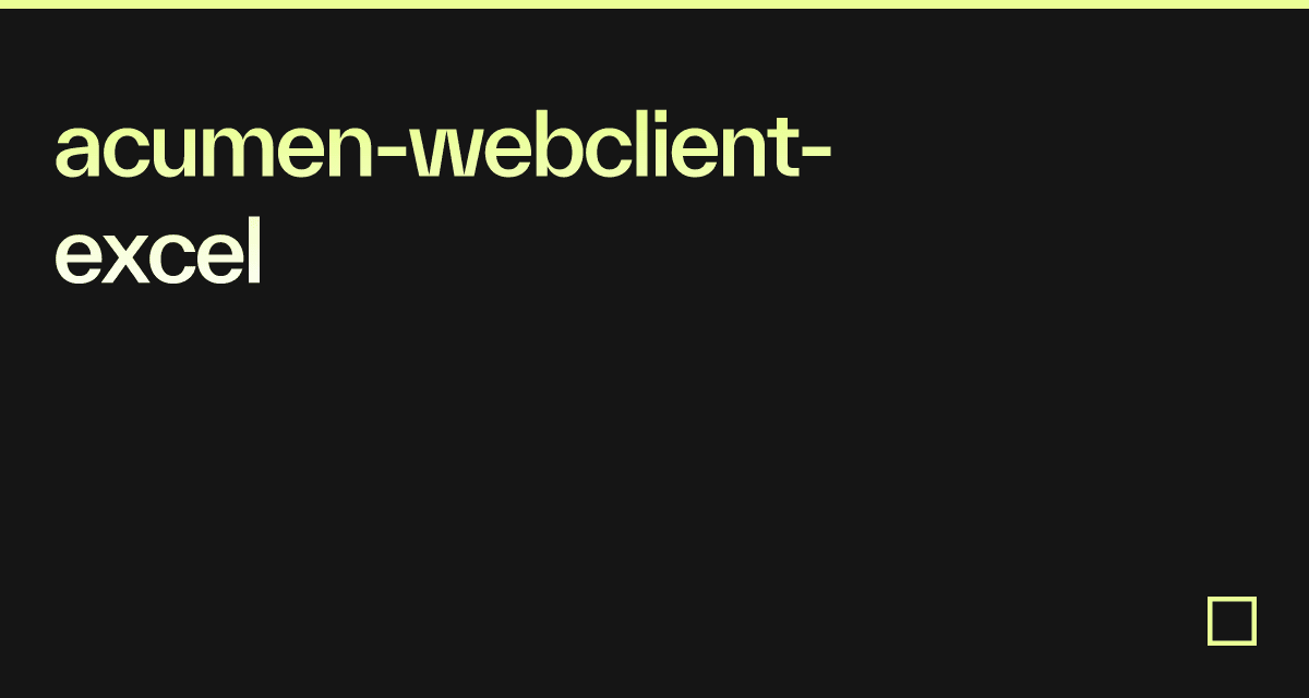 acumen-webclient-excel
