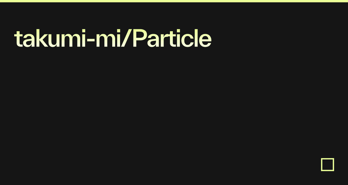 react-particles-webgl examples - CodeSandbox