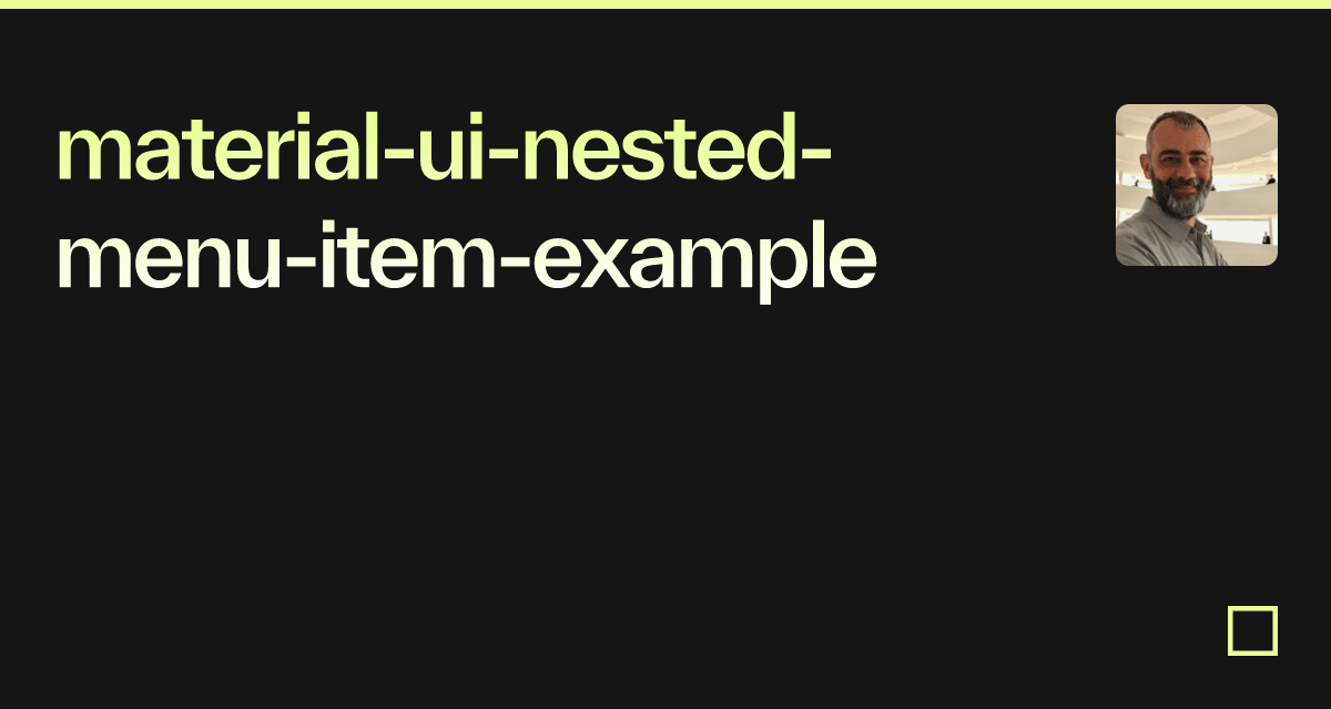 material-ui-nested-menu-item-example
