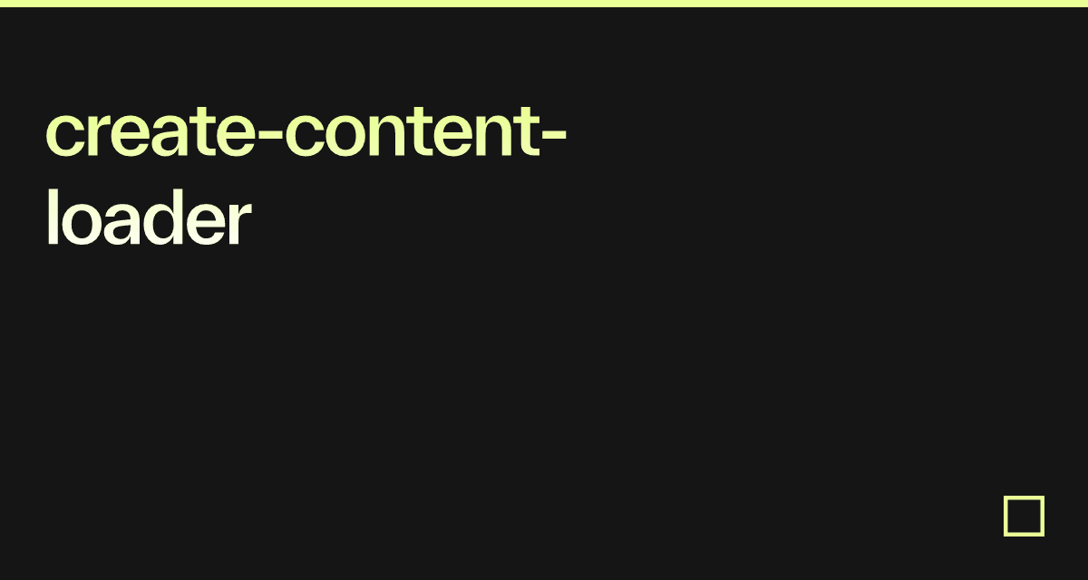 create-content-loader