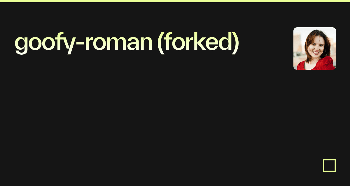 goofy-roman (forked)