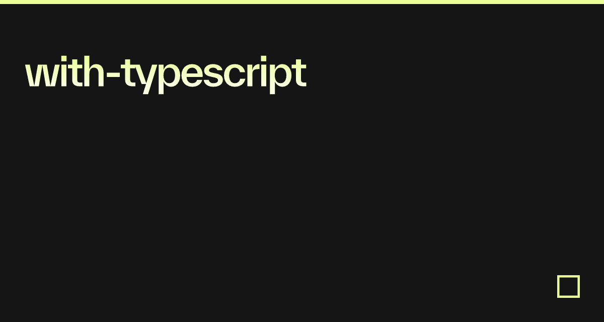 with-typescript