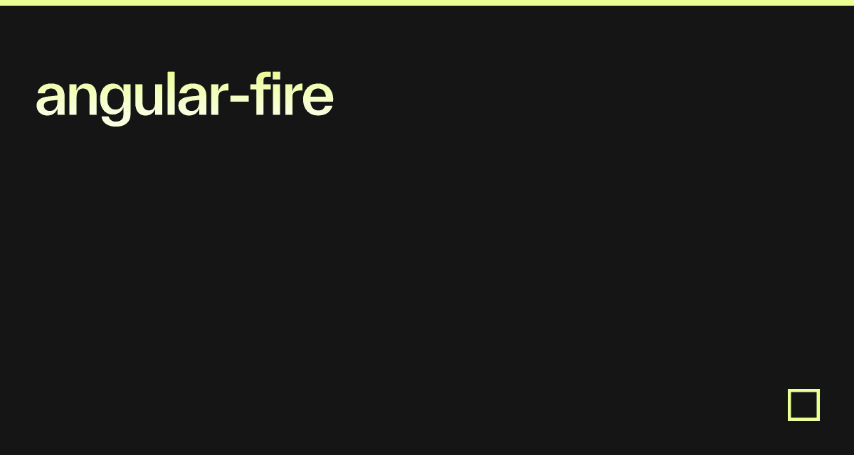 angular-fire
