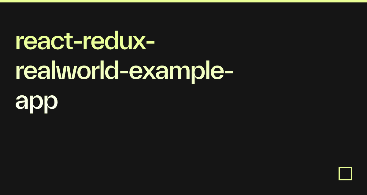 react-redux-realworld-example-app